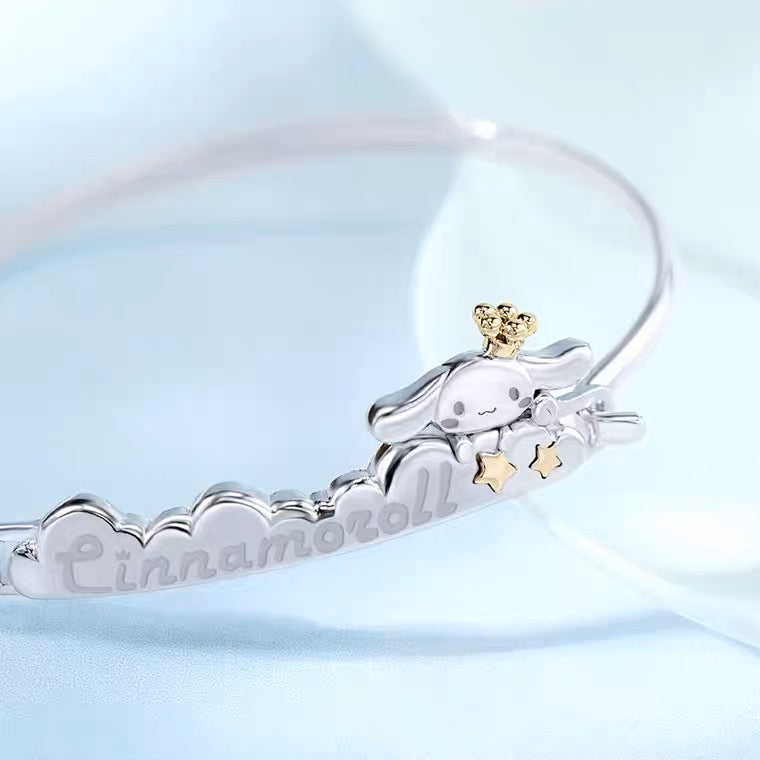 Sanrio Cinnamoroll 20th Annversary 925 Sterling Silver Bracelet with Box KawaiiGiftLand