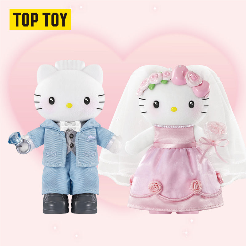 TOPTOY Hello Kitty Dear Daniel Century Wedding Series Plush Blind Box - Details