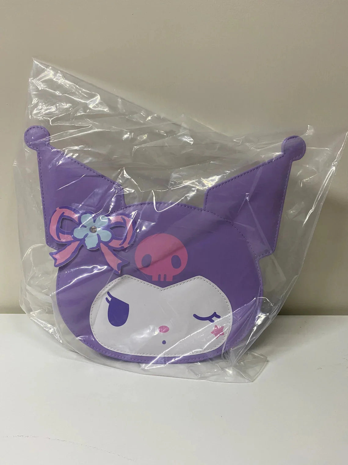 Sanrio Kuromi Purple Secret Garden Big Head Shoulder Bag KawaiiGiftLand