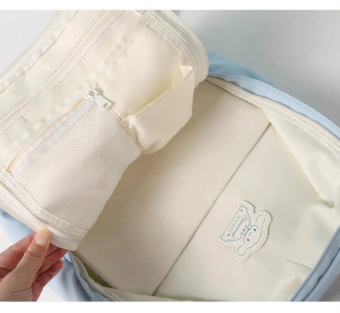 Sanrio Kuromi Cinnamoroll 2 ways Backpack Fluffy Face can put in Laptop KawaiiGiftLand