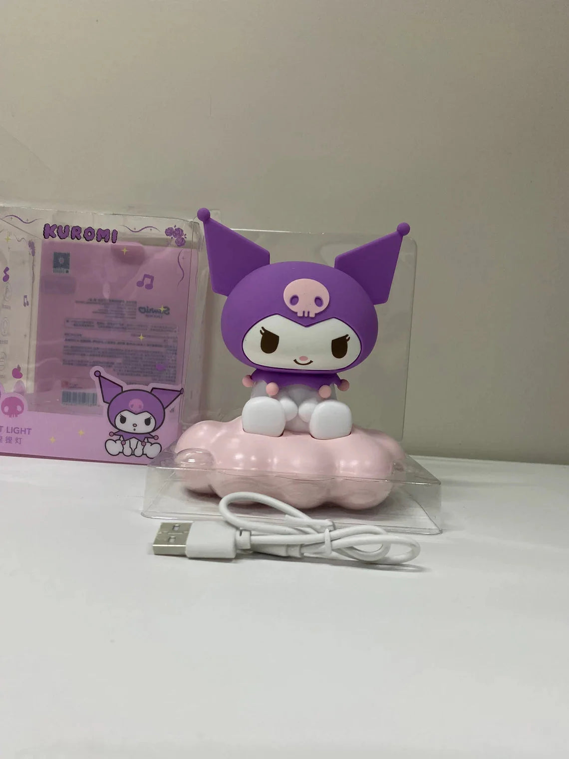 Sanrio Kuromi on Cloud Soft Night Light with LED Light KawaiiGiftLand