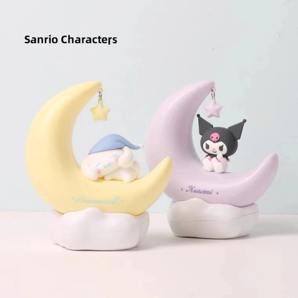 Sanrio Kuromi Sits on Moon Night Purple Light with USB Recharge KawaiiGiftLand