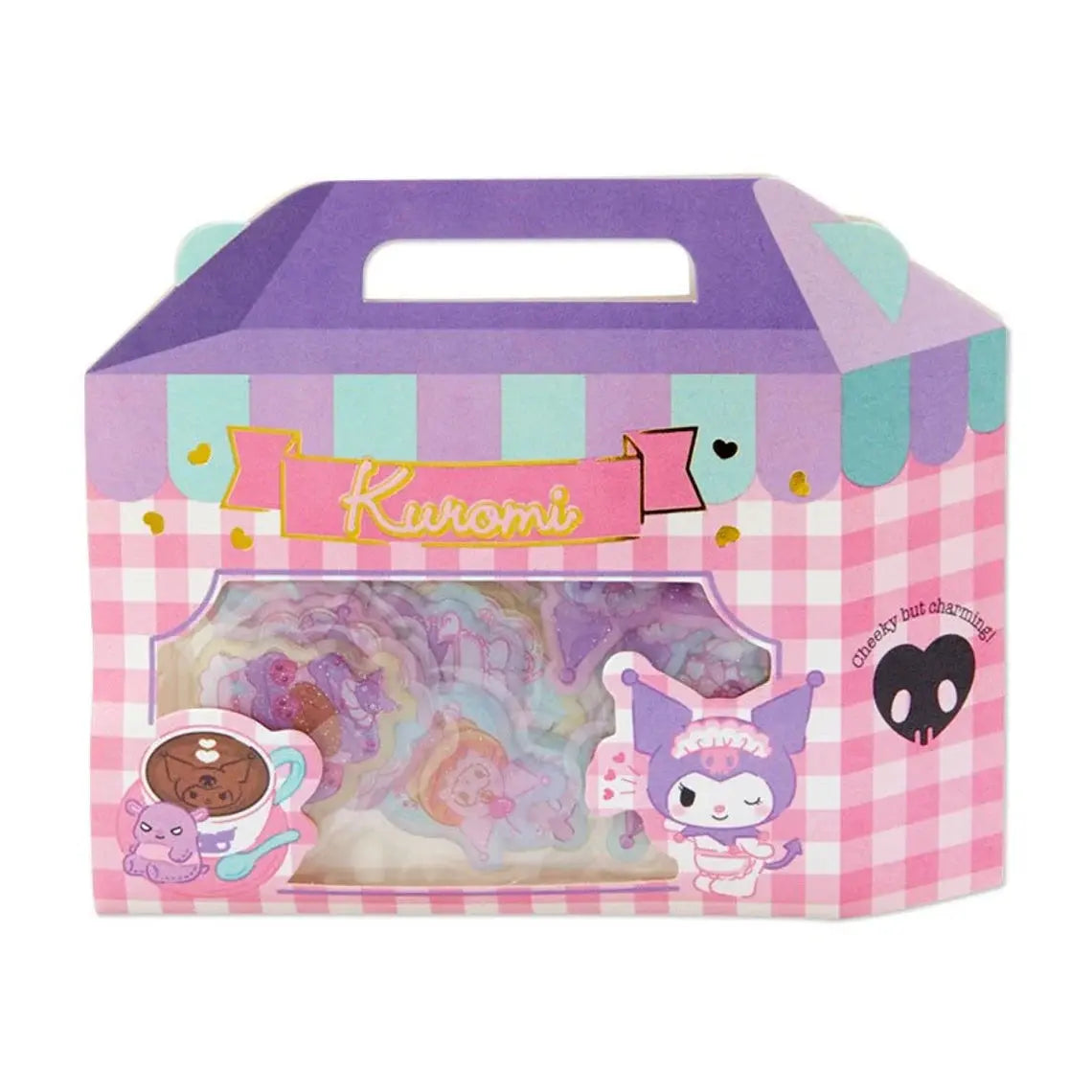 Japan Sanrio Set of 26 Kuromi Sweets Cakes Cafe Stickers