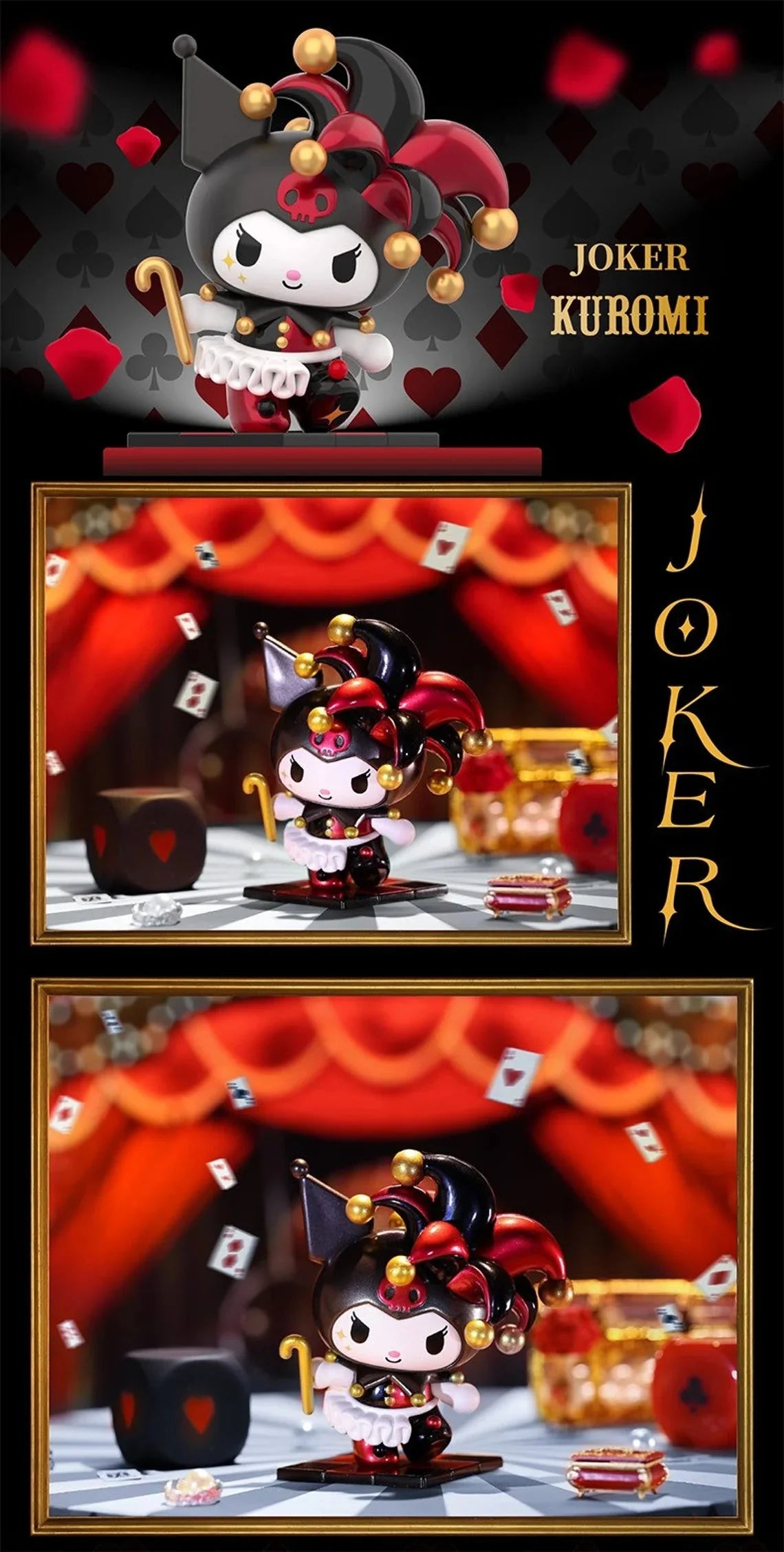Top Toy x Sanrio Characters | Kuromi Poker Kingdom Series’s - Kawaii Collectable Toys Mystery Blind Box KawaiiGiftLand