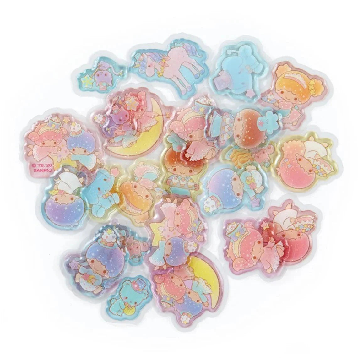 Japan Sanrio Set of 26 Little Twin Stars Sweets Cakes Cafe Stickers KawaiiGiftLand
