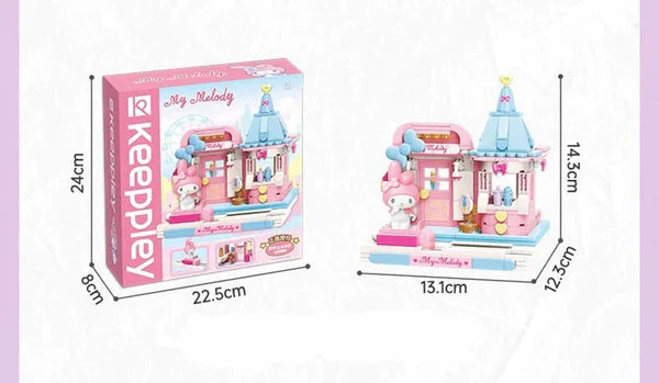 Sanrio My Melody Ice Cream Shop Building Blocks Toy Collections KawaiiGiftLand