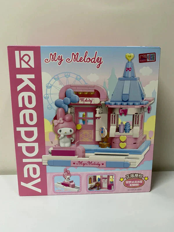 Sanrio My Melody Ice Cream Shop Building Blocks Toy Collections KawaiiGiftLand