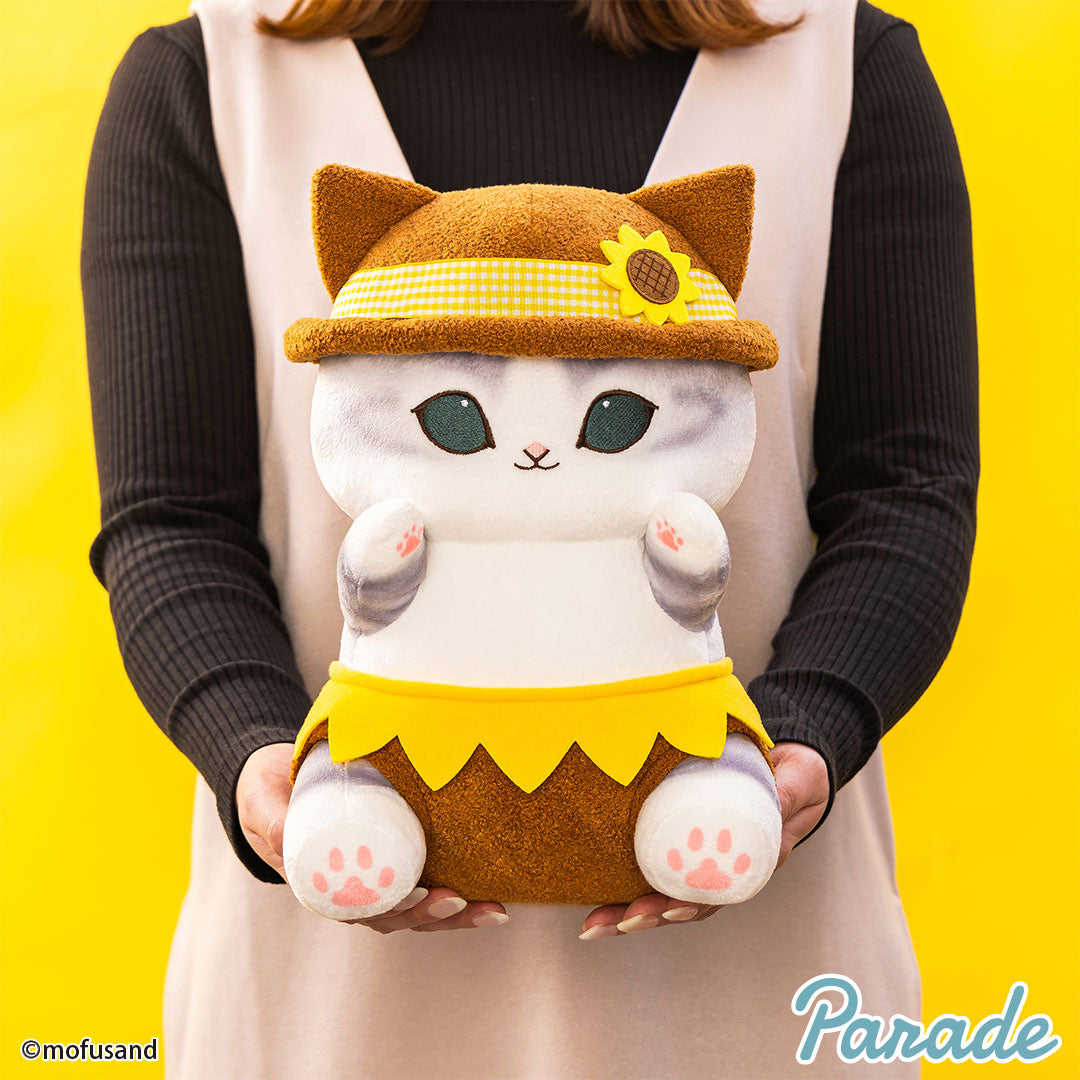 Mofusand | Mofusand Cat with Sunflower Cute Big Plush Doll | Phone Case | back view
