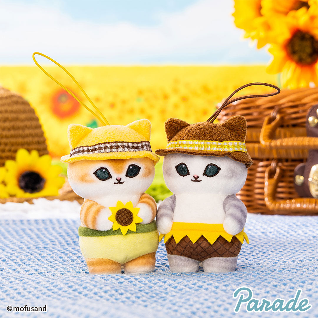 Mofusand | Mofusand Cat with Sunflower Cute Mascot Plush Doll Keychain | Phone Case | lifestyle