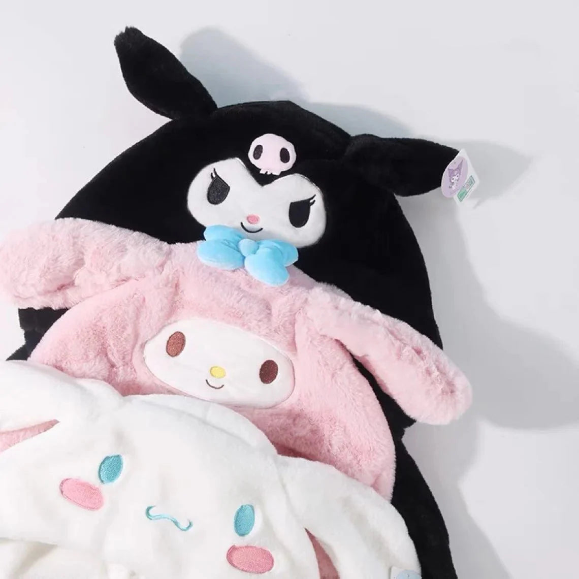 Sanrio My Melody Kuromi Cinnamoroll Hat Ear can Move Winter Warm Accessory Outfits KawaiiGiftLand