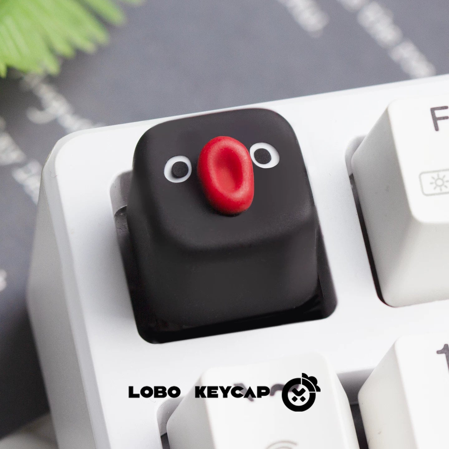 Lobo Keyboard Keycap Pingu- Original Resin Art Custom Cartoon Cute Keycap for Office Pc Gamer Accessories