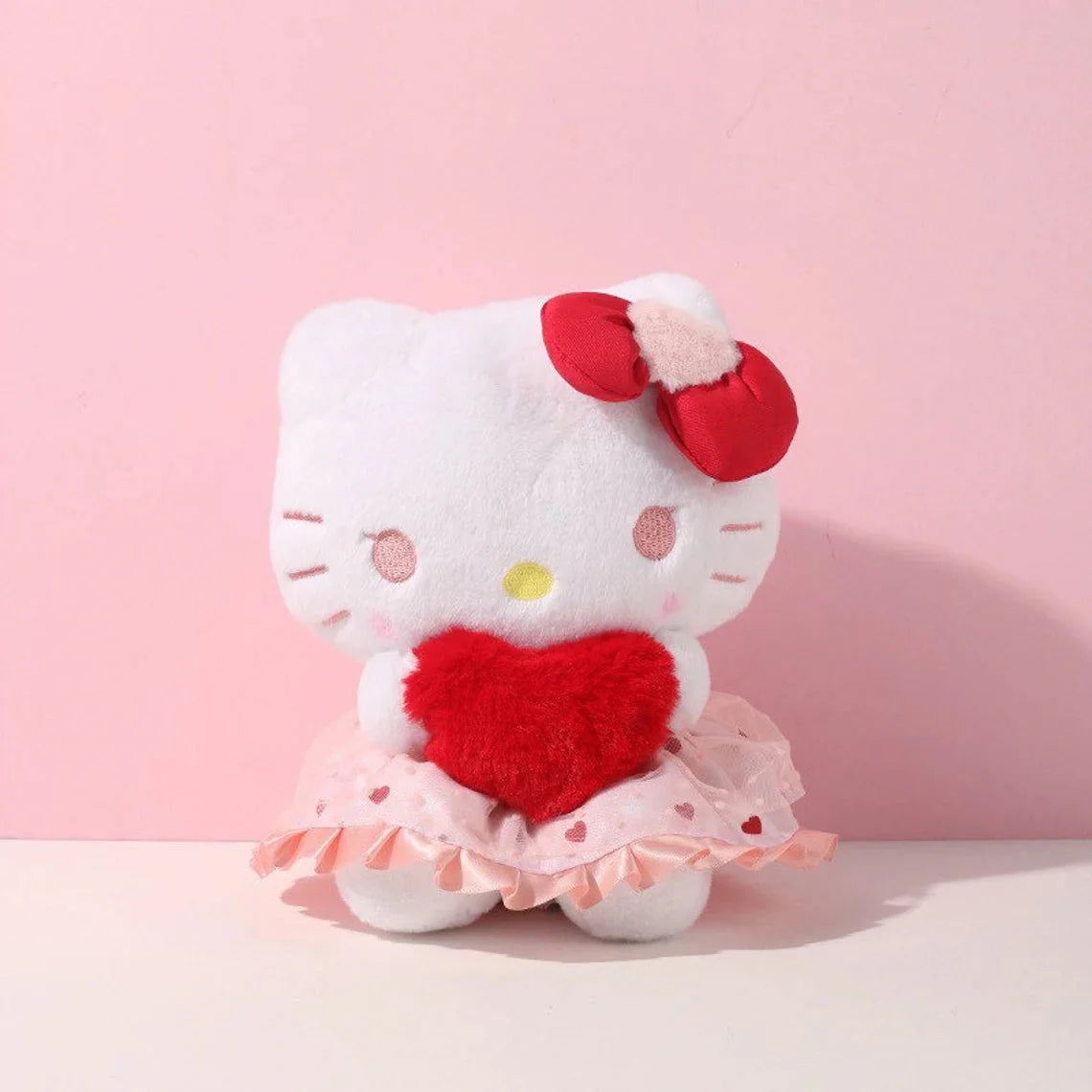 Sanrio Give Heart to you Valentines Hello Kitty My Melody Kuromi Cinnamoroll Plush Doll KawaiiGiftLand