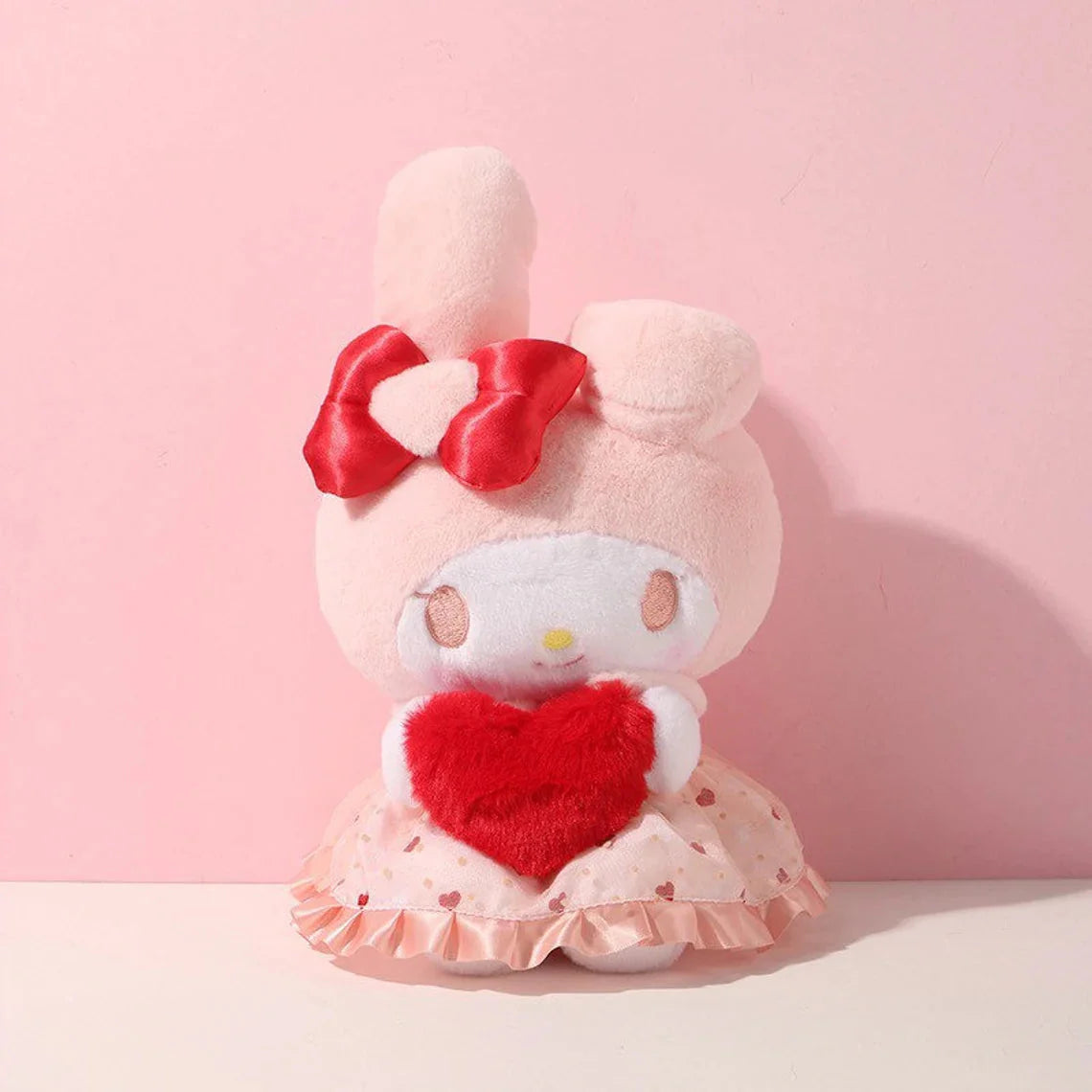 Sanrio Give Heart to you Valentines Hello Kitty My Melody Kuromi Cinnamoroll Plush Doll KawaiiGiftLand