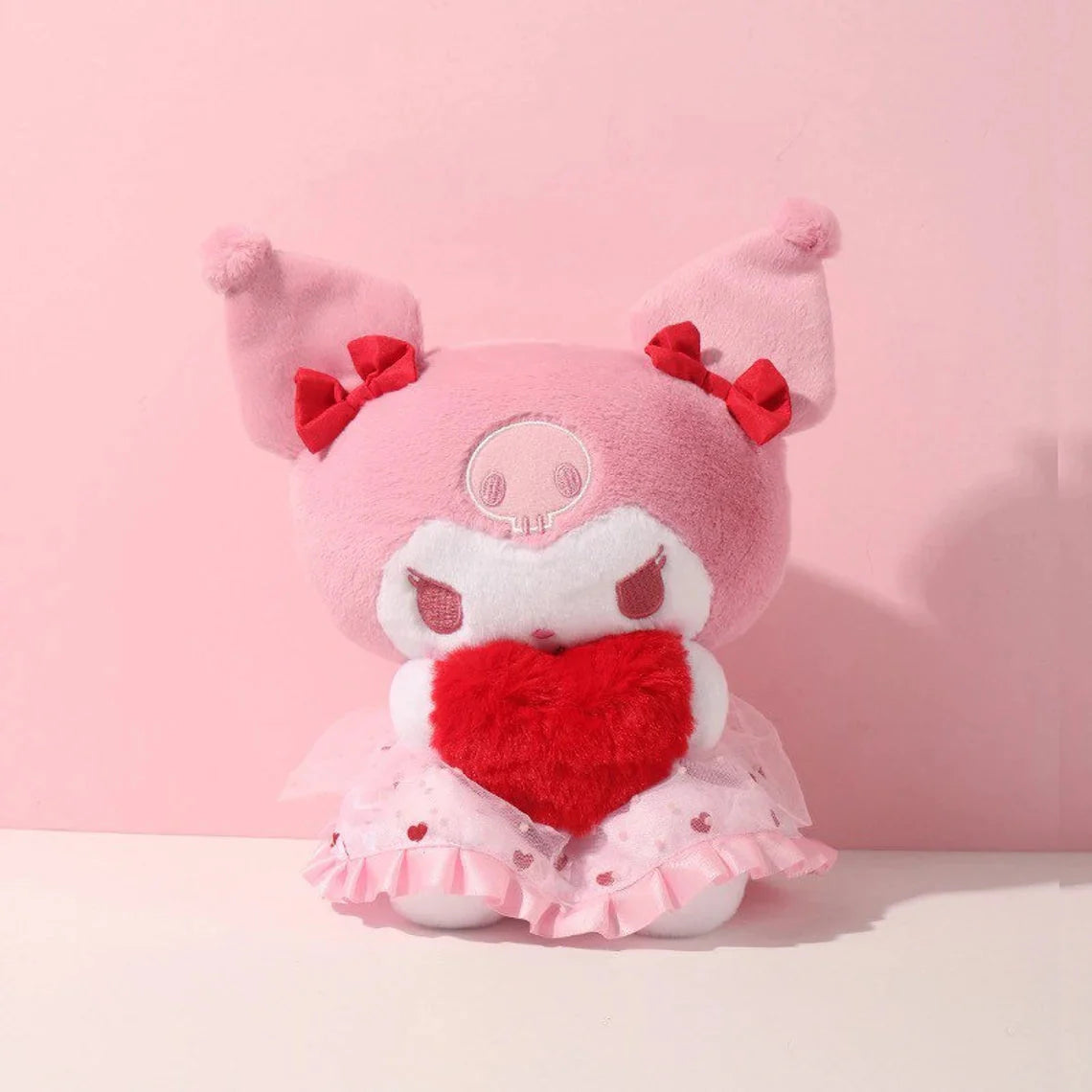 Sanrio Give Heart to you Valentines Hello Kitty My Melody Kuromi Cinnamoroll Plush Doll KawaiiGiftLand