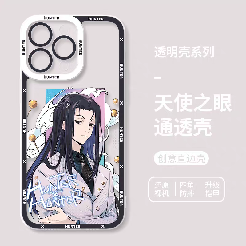 Japanese Anime Hunter X Hunter Formal Dress Version | Killua Gon Hisoka Morow Leorio Kurapika Chrollo Sharunaaku Irumi Feitan 9 Styles - iPhone Case PLUS SE2 XS XR X 11 12 13 14 15 16 16e 17 17e Pro Promax 12mini 13mini