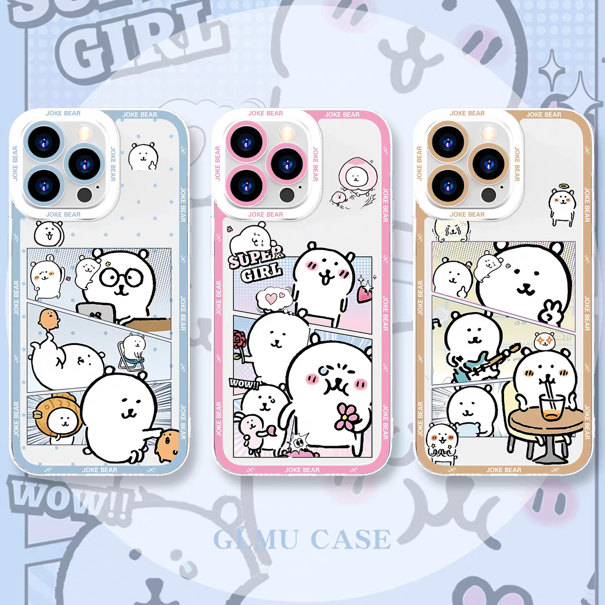 เคสไอโฟน ลายการ์ตูนญี่ปุ่น น้องหมีโจ๊กเกอร์ | เต็มจอ 7 สไตล์ - สำหรับ SE2 XS XR X 11 12 13 14 15 16 16e 17 17e Pro Promax 12mini 13mini