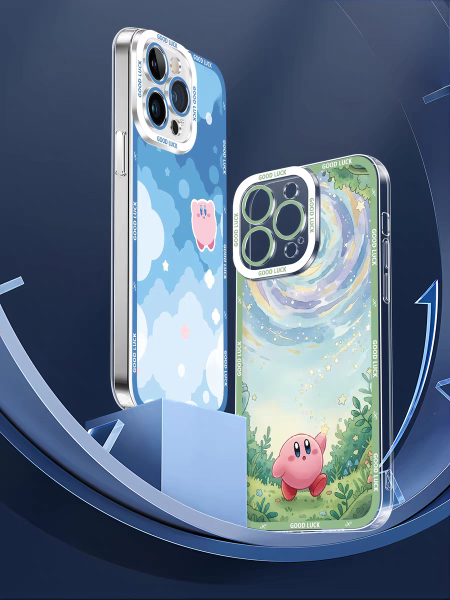 Japanese Cartoon Starkabi Kirby | Part1 8 Styles - iPhone Case PLUS SE2 XS XR X 11 12 13 14 15 16 16e 17 17e Pro Promax 12mini 13mini