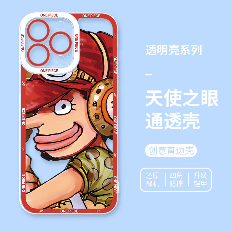 Usopp | One Piece Angel Eyes Clear Case | Shockproof Bumper Phone Cover