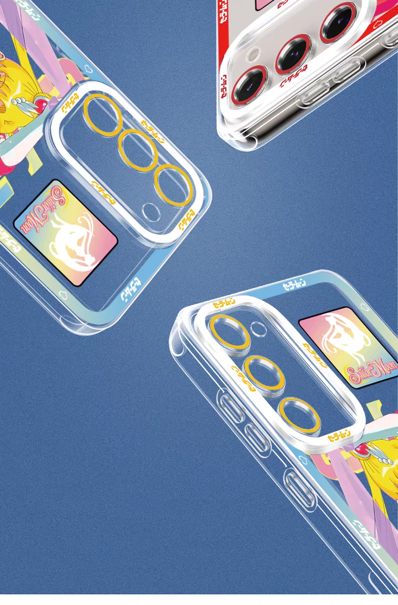 Japanese Cartoon Sailor Girl 90s Comic & Daily Dress | Sailor Moon Mercury Mars Jupiter Venus Saturn - Sailormoon Phone Case Samsung Galaxy S26 S25 S24 S23 S22 S21 FE Ultra Edge