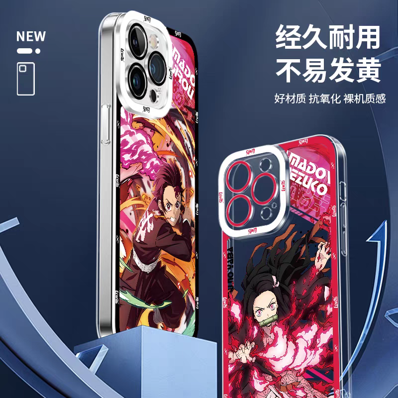 Japanese Anime Kimetsu no Yaiba Demon Slayer Anime Fighting Style Version 2 | Gyoumei Mitsuri Obanai Uzui Tengen Shinobu Kanao - iPhone Case PLUS SE2 XS XR X 11 12 13 14 15 16 16e 17 17e Pro Promax 12mini 13mini