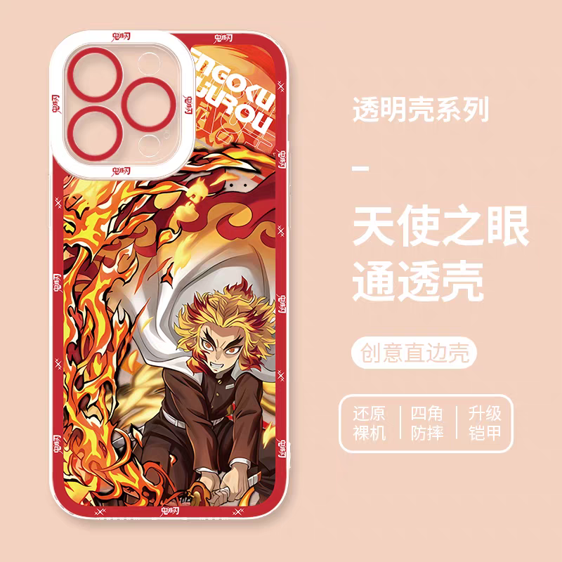 Japanese Anime Kimetsu no Yaiba Demon Slayer Anime Fighting Style Version 2 | Tanjiro Nezuko Zenitsu Inosuke Giyuu Rengoku Muichiro Sanemi - iPhone Case  PLUS SE2 XS XR X 11 12 13 14 15 16 16e 17 17e Pro Promax 12mini 13mini