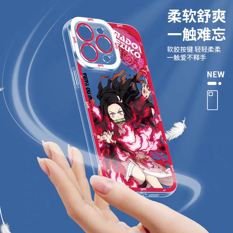 Japanese Anime Kimetsu no Yaiba Demon Slayer Anime Fighting Style Version 2 | Tanjiro Nezuko Zenitsu Inosuke Giyuu Rengoku Muichiro Sanemi - iPhone Case  PLUS SE2 XS XR X 11 12 13 14 15 16 16e 17 17e Pro Promax 12mini 13mini