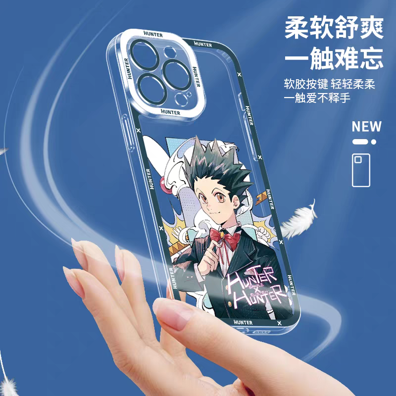 Japanese Anime Hunter X Hunter Formal Dress Version | Killua Gon Hisoka Morow Leorio Kurapika Chrollo Sharunaaku Irumi Feitan 9 Styles - iPhone Case PLUS SE2 XS XR X 11 12 13 14 15 16 16e 17 17e Pro Promax 12mini 13mini