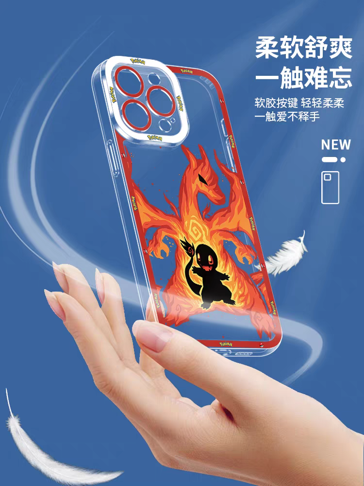 Japan Cartoon Pokemon Evolution Soul Version | Piplup Empoleon Turtwig Torterra Bagon Salamence Chespin Chesnaught Fennekin Delphox Torchic Blaziken Chikorita Meganium Sobble Inteleon - iPhone Case 12 13 14 15 16 16e 17 17e Pro Promax 12mini 13mini
