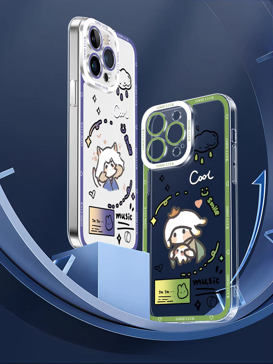 Game Sky Image Cute Drawing Style | Light Child with 8 Styles - iPhone Case 7 8 PLUS SE2 XS XR X 11 12 13 14 15 16 16e 17 17e Pro Promax 12mini 13mini