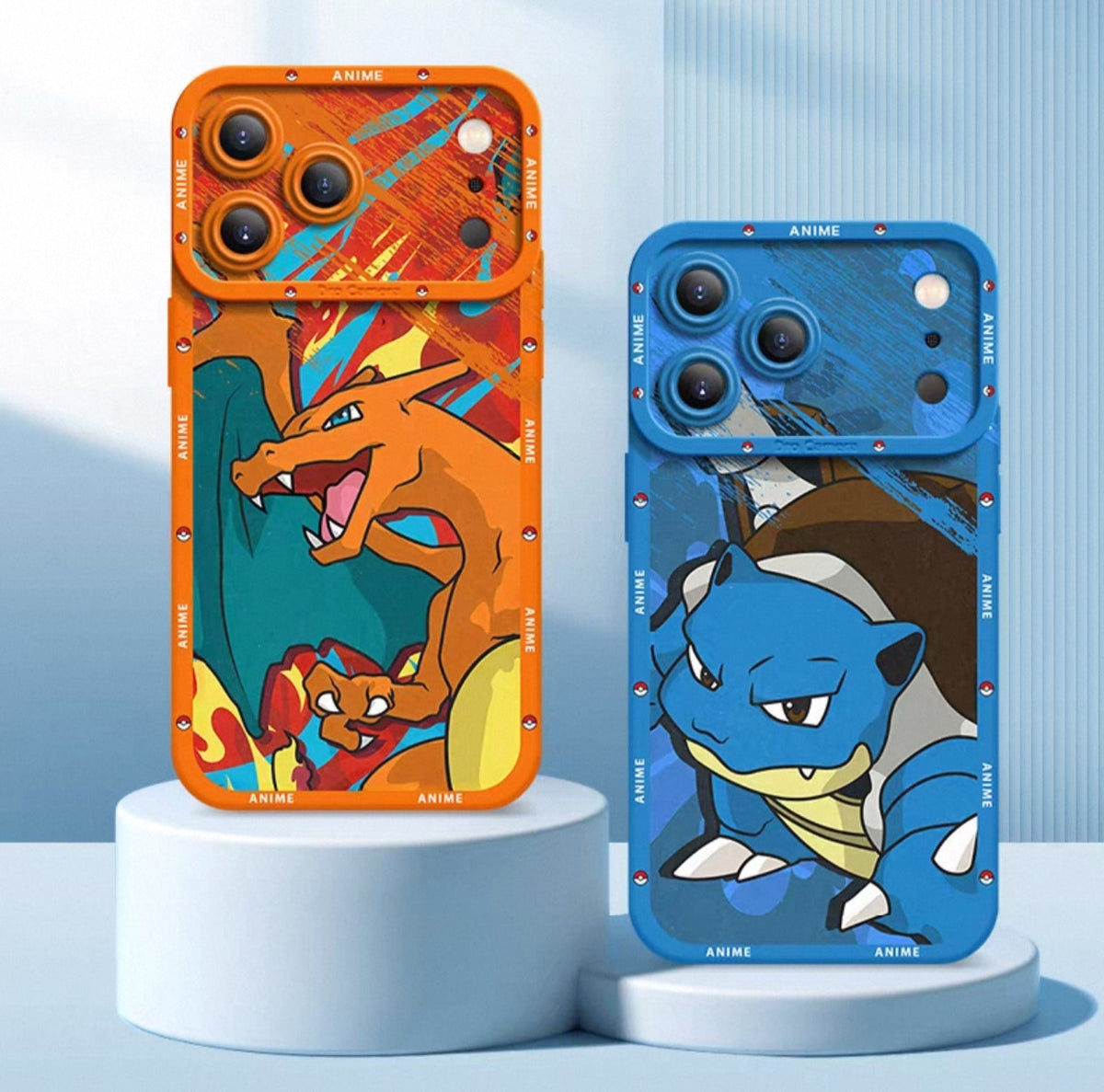 เคสซิลิโคนลายการ์ตูนญี่ปุ่น Pokemon แบบปิดใกล้ รุ่นต่อสู้ | Venusaur Charizard Blastoise Gengar Scizor Umbreon Greninja Garchomp - เคสโทรศัพท์ Samsung Galaxy S26 S25 S24 S23 FE Ultra Edge
