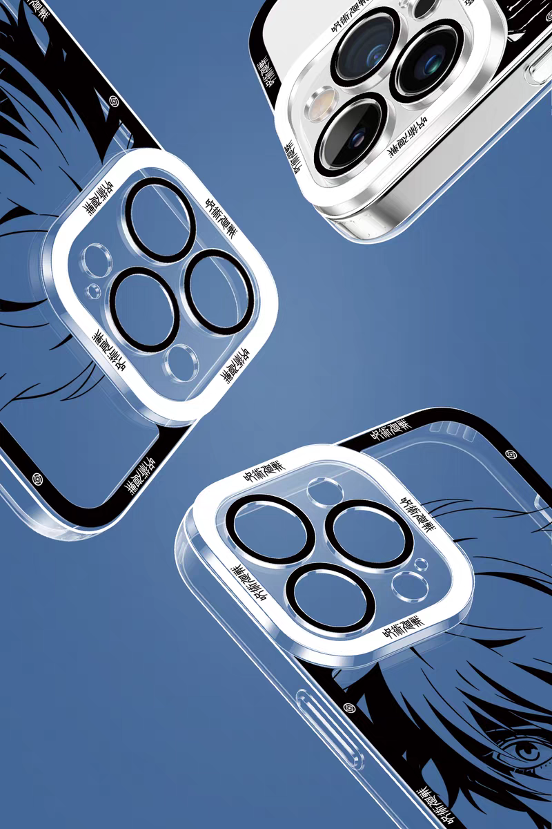 Japanese Anime Jujutsu Kaisen Black & White Drawing Style | Satoru Yuta Yuji Syomen Toji Megumi Kenjaku - iPhone Case PLUS SE2 XS XR X 11 12 13 14 15 16 16e 17 17e Pro Promax 12mini 13mini