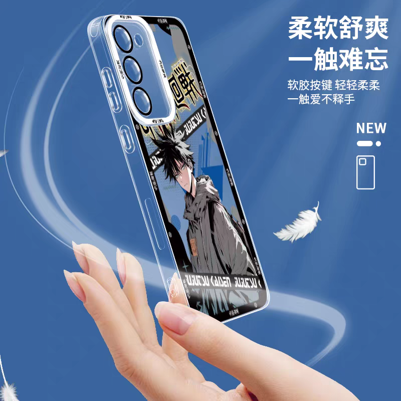 Japanese Anime Jujutsu Kaisen Fashion Cool Version | Yuji Megumi Satoru Ryomen Sukuna Yuta Geto Nanami Toji - Phone Case Samsung Galaxy S26 S25 S24 S23 S22 S21 FE Ultra Edge