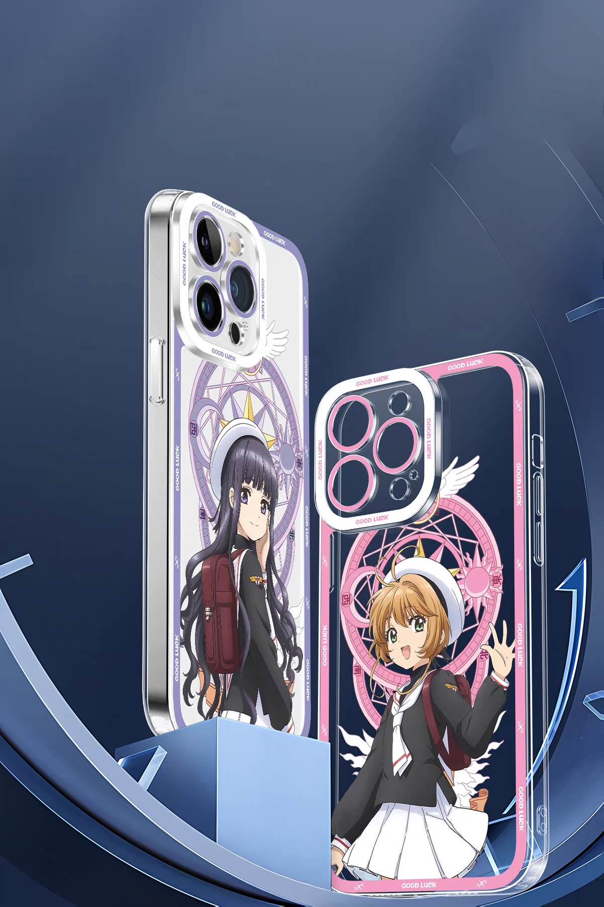 เคส iPhone ลายการ์ตูนญี่ปุ่น CardCaptor Sakura สไตล์อนิเมะ | โทโมโยะ ซากุระ สปิเนล ซัน โมโม่ เคลเบรอส 8 แบบ - สำหรับ iPhone รุ่น SE2 XS XR X 11 12 13 14 15 16 16e 17 17e Pro Promax 12mini 13mini