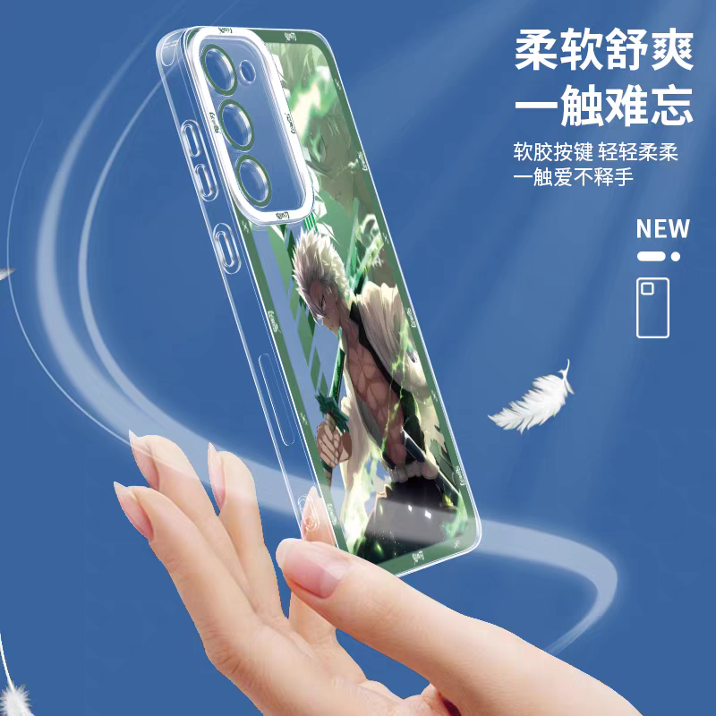 Japanese Anime Kimetsu no Yaiba Demon Slayer Anime Fighting Style | Rengoku Kyoujurou Uzui Tengen - Phone Case Samsung Galaxy S26 S25 S24 S23 S22 S21 FE Ultra Edge