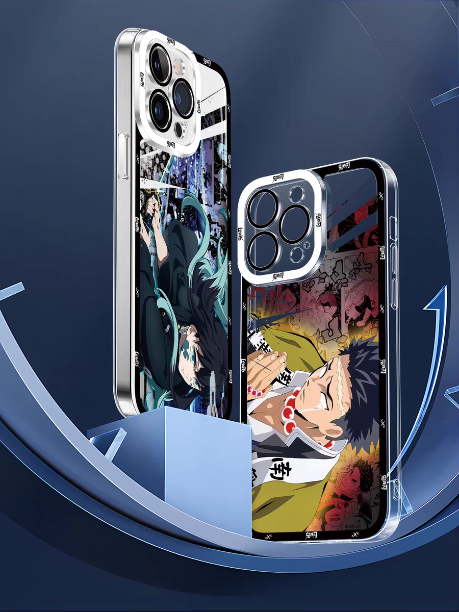 Japanese Anime Kimetsu no Yaiba Demon Slayer Horizontal Version | Inosuke - iPhone Case PLUS SE2 XS XR X 11 12 13 14 15 16 16e 17 17e Pro Promax 12mini 13mini