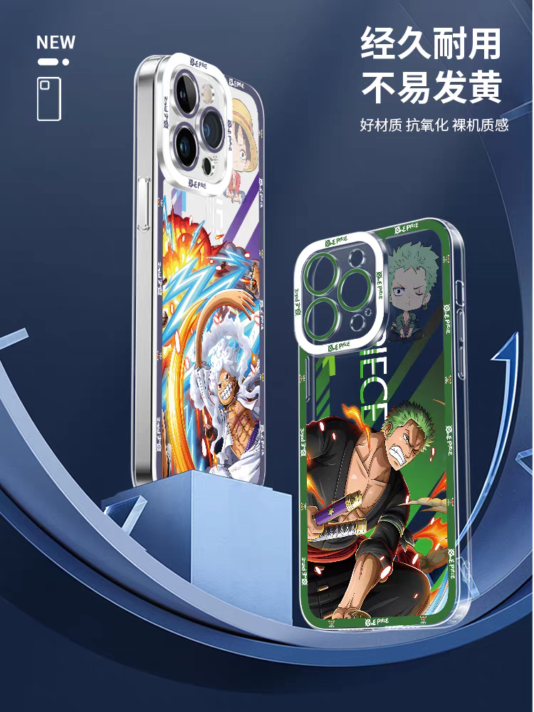 Japanese Cartoon One Piece Fighting Version | Trafalgar D. Water Law Robin Gol D. Roger Nami Jinbe Usopp Shanks Bartholomew Kuma - iPhone Case PLUS SE2 XS XR X 11 12 13 14 15 16 16e 17 17e Pro Promax 12mini 13mini