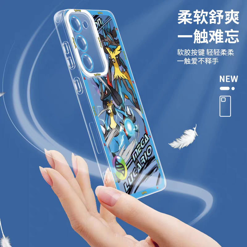 Japan Cartoon Pokemon Mega Evolution Anime | Tyranitar Gyarados Mewtwo Kyogre Gengar Groudon Aerodactyl Ash Greninja - Phone Case Samsung Galaxy S26 S25 S24 S 23 S22 S21 FE Ultra Edge
