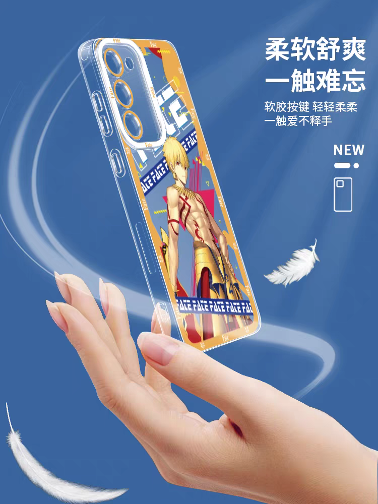 Japanese Anime Fate Stay Night | Artoria Pendragon Saber Gilgamesh Joan Tohsaka Rin - Phone Case Samsung Galaxy S26 S25 S24 S23 S22 S21 FE Ultra Edge