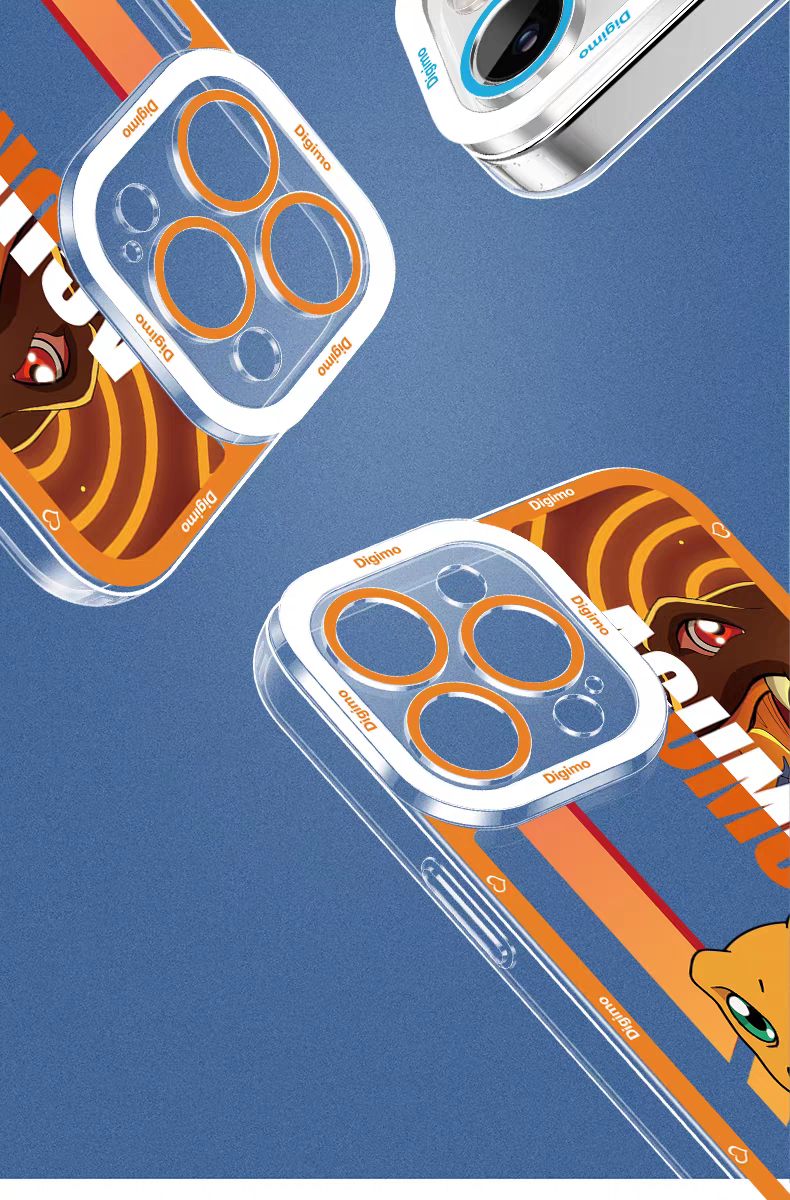 Anime Digimon Digital Monster Version 3 | Agumon Gabumon Tailmon Patamon Piyomon Tentomon Palmon Gomamon - iPhone Case 7 8 PLUS SE2 XS XR X 11 12 13 14 15 16 16e 17 17e Pro Promax 12mini 13mini