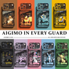 Japanese Cartoon Pokemon Silicone Case Eevee Evolution Digital Background Version | Eevee Vaporeon Jolteon Flareon Espeon Umbreon Leafeon Glaceon Sylveon - iPhone Case PLUS SE2 XS XR X 11 12 13 14 15 16 16e 17 17e Pro Promax 12mini 13mini