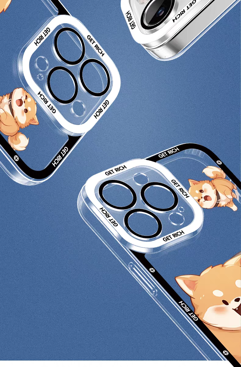 Japan Style Simple Cute Chinese Zodiac | Emo Full Screen Part2 4 Styles - iPhone Case PLUS SE2 XS XR X 11 12 13 14 15 16 16e 17 17e Pro Promax 12mini 13mini