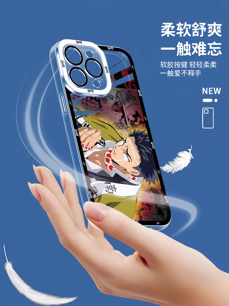 Japanese Anime Kimetsu no Yaiba Demon Slayer Horizontal Version | Inosuke - iPhone Case PLUS SE2 XS XR X 11 12 13 14 15 16 16e 17 17e Pro Promax 12mini 13mini