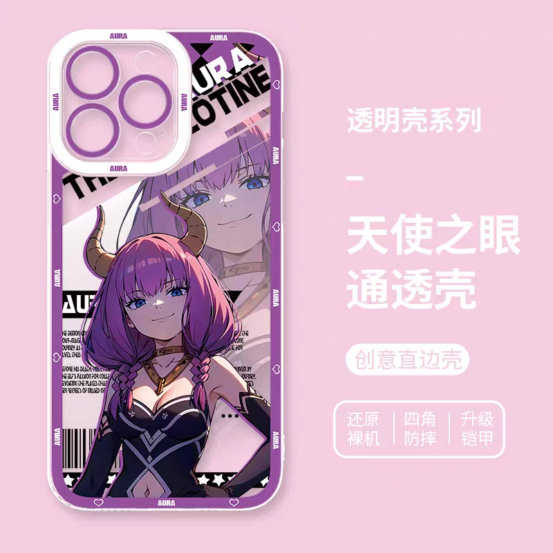 Japanese Anime FRIEREN | Aura Part1 8 Styles - iPhone Case PLUS SE2 XS XR X 11 12 13 14 15 16 16e 17 17e Pro Promax 12mini 13mini