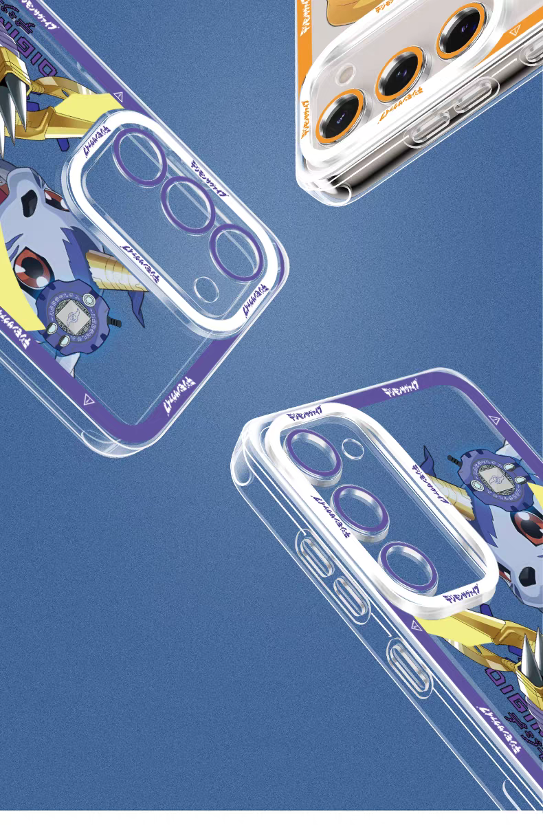 Japanese Cartoon Digimon Adventure Digital Monster Digivice Version | Agumon Metal Greymon Gabumon Metal Garurumon Tailmon Angewomon Patamon Angemon - Phone Case Samsung Galaxy S26 S25 S24 S23 S22 S21 FE Ultra Edge