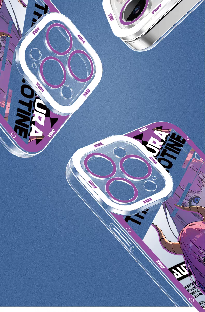 Japanese Anime FRIEREN | Aura Part1 8 Styles - iPhone Case PLUS SE2 XS XR X 11 12 13 14 15 16 16e 17 17e Pro Promax 12mini 13mini