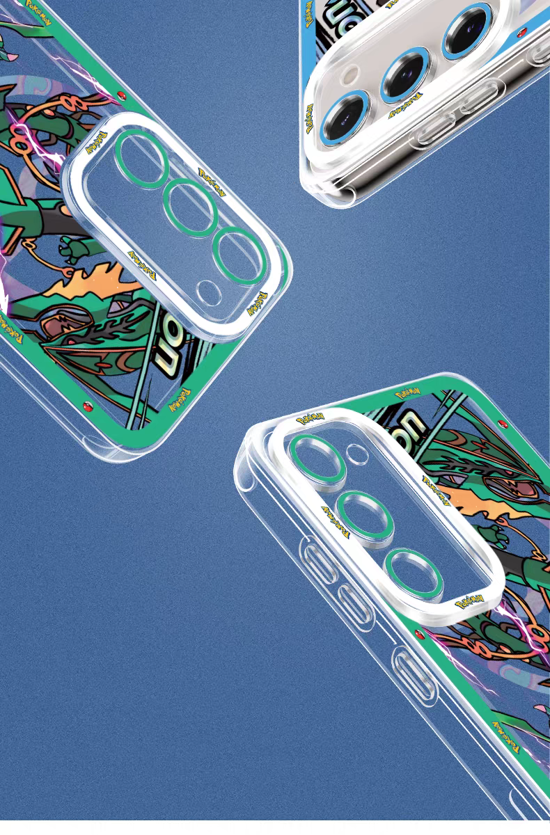 Japan Cartoon Pokemon Mega Evolution Anime | Metagross Scizor Latios Garchomp Rayquaza Lucario Charizard X Y Gardevoir - Phone Case Samsung Galaxy S26 S25 S24 S 23 S22 S21 FE Ultra Edge