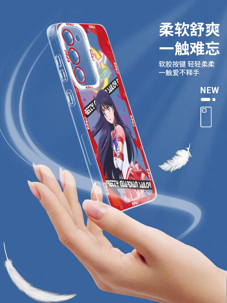 Japanese Cartoon Sailor Girl Eternal Version | Sailor Moon Mars Uranus Venus Mercury Neptune Pluto Jupiter - Sailormoon Phone Case Samsung Galaxy S26 S25 S24 S23 S22 S21 FE Ultra Edge