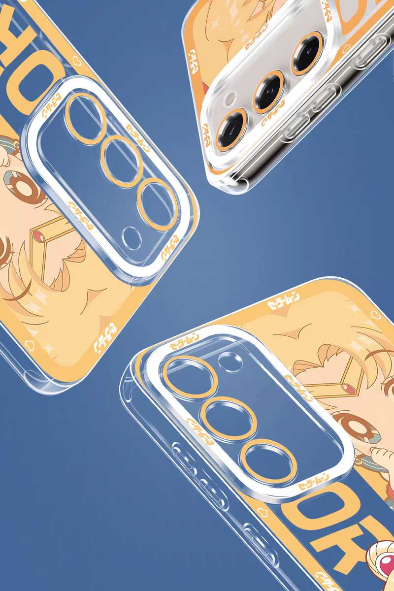 Japanese Cartoon Sailor Girl Cute Style | Sailor Moon Mercury Mars Jupiter Venus Uranus Neptune Pluto - Sailormoon Phone Case Samsung Galaxy S26 S25 S24 S23 S22 S21 FE Ultra Edge