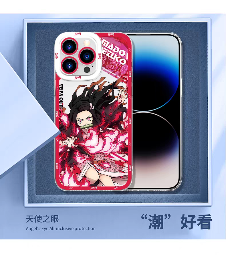Japanese Anime Kimetsu no Yaiba Demon Slayer Anime Fighting Style Version 2 | Gyoumei Mitsuri Obanai Uzui Tengen Shinobu Kanao - iPhone Case PLUS SE2 XS XR X 11 12 13 14 15 16 16e 17 17e Pro Promax 12mini 13mini