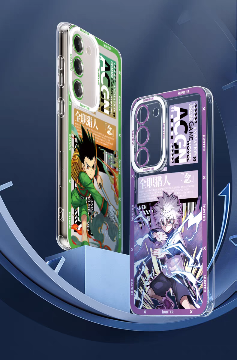 Japanese Anime Hunter X Hunter Anime Fighting Version | Gon Killua Kurapika Chrollo Leorio Matiy Hisoka Morow Meruem 8 Style - Phone Case Samsung Galaxy S26 S25 S24 S23 S22 S21 FE Ultra Edge
